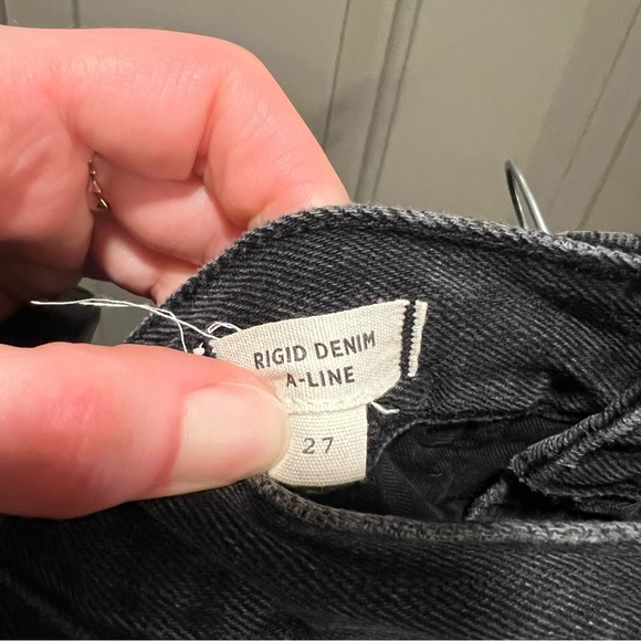 Madewell Rigid Denim A-Line Mini Skirt size 27 - Picture 7 of 7